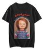 Chucky Horror Anime Grafikdruck Herren T-Shirt