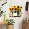 Painted Bright Sunflower Vase Bedroom Living Room Home Background Beautification Decoration Wall Stickers
