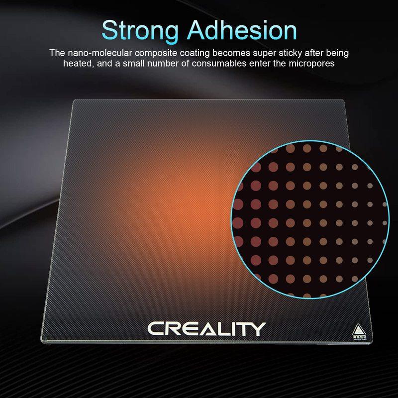 Creality Ender 3 Glass Bed Upgraded 3D Printer Tempered Glass Plate Build Surface 235x235x4mm for Ender 3/Ender 3 Pro/Ender 3 V2