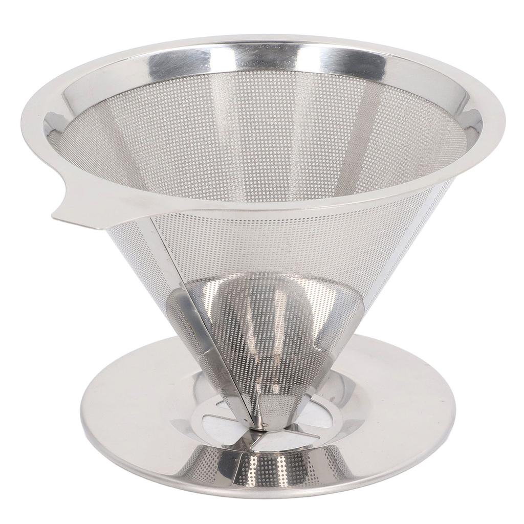 Pour Over Coffee Dripper 304 Stainless Steel Slow Drip Coffee Filter Reusable Coffee Maker Accessory