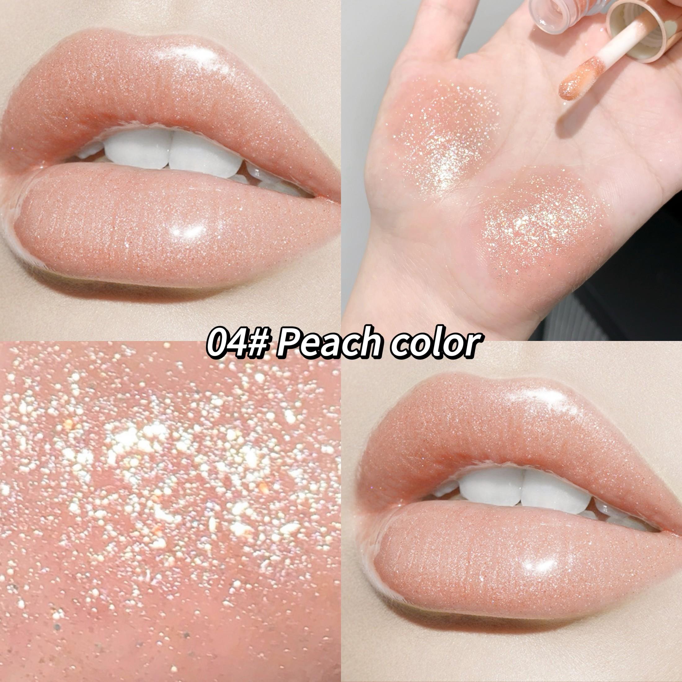 

SHAQINUO Увлажняющая мерцающая помада для губ, увлажняющая натуральная помада, увлажняющее масло для губ с высоким блеском