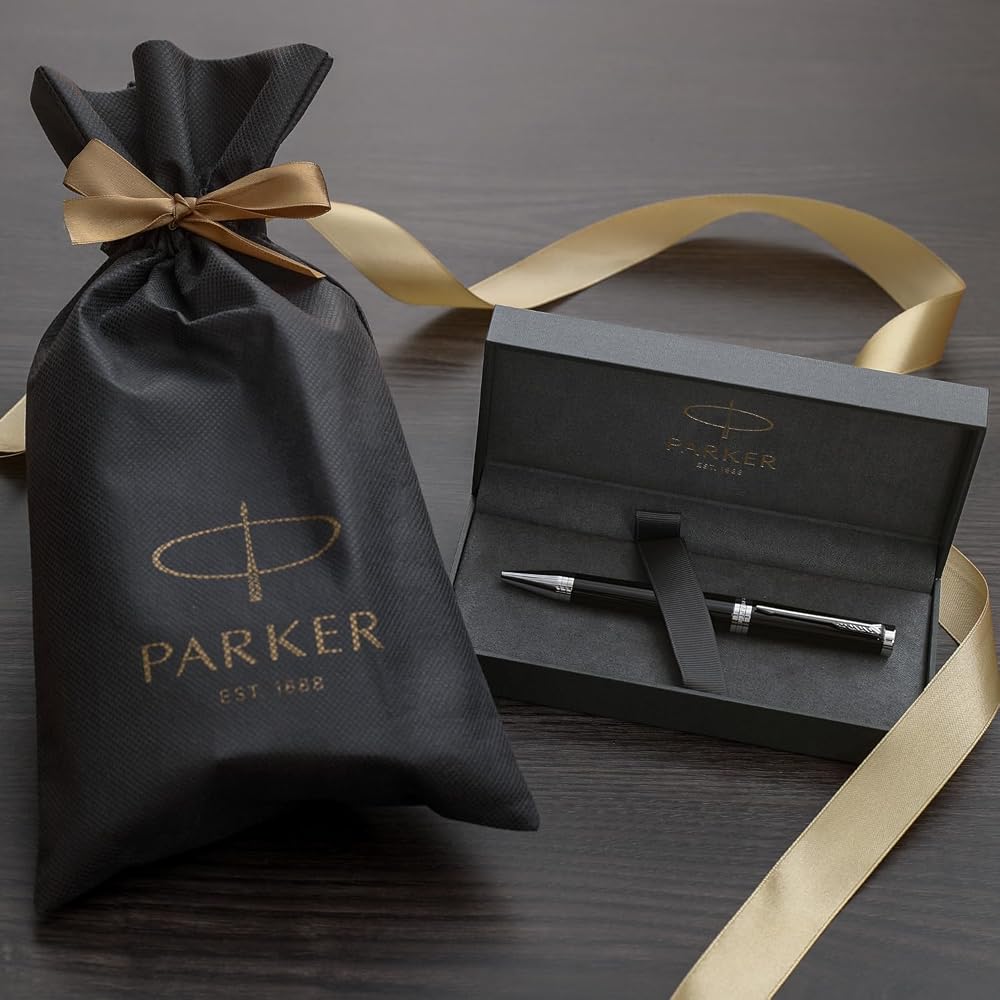 PARKER Parker Ballpoint Pen, Ingenuity, Black CT, Medium, Oily Brand, Wrapping Bag, Gift Box Incl...