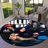 Billie Eilish Round Area Rug,Carpet Rug for Living Room Bedroom Sofa Playroom Decor,Non-slip Floor Mat