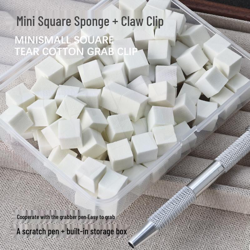 Mini Tofu Block Nail Art Gradient Sponge Set