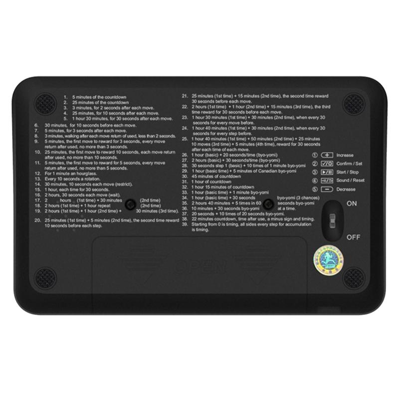 Chess Clock Digital Timer, Digital Display International Chess Timer Count Down Game Timer Portable Timer for Board Game