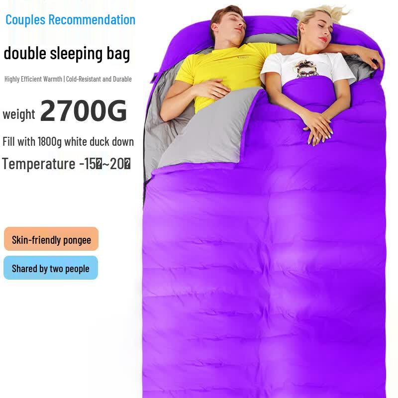 Li Shen Double Down Camping Sleeping Bag фиолетовый