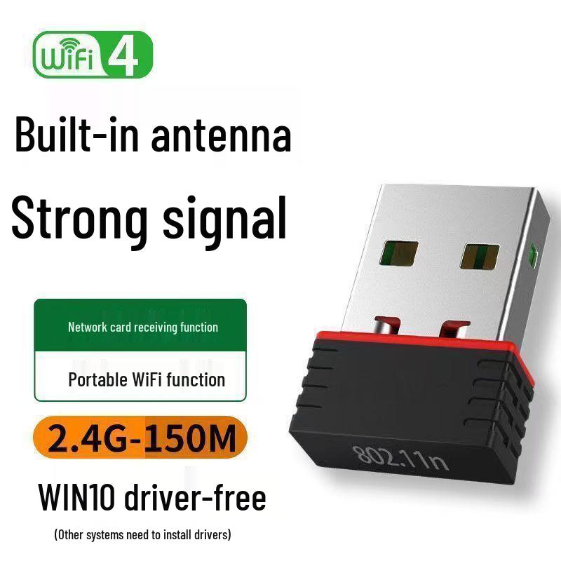 USB Wireless Network Card 1300Mbps Gigabit 5G Dual-Band WiFi6 Receiver, Driver-Free