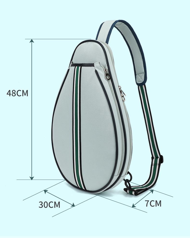 Lightweight Single Shoulder Racket Bag for Badminton, Tennis, Table Tennis, and Pickleball