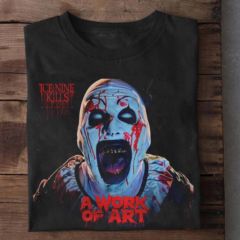 

Hot Ice Nine Kills A Work Of Art Short Sleeve Black All Size TShirt AE61 Unisex T-Shirt XXL