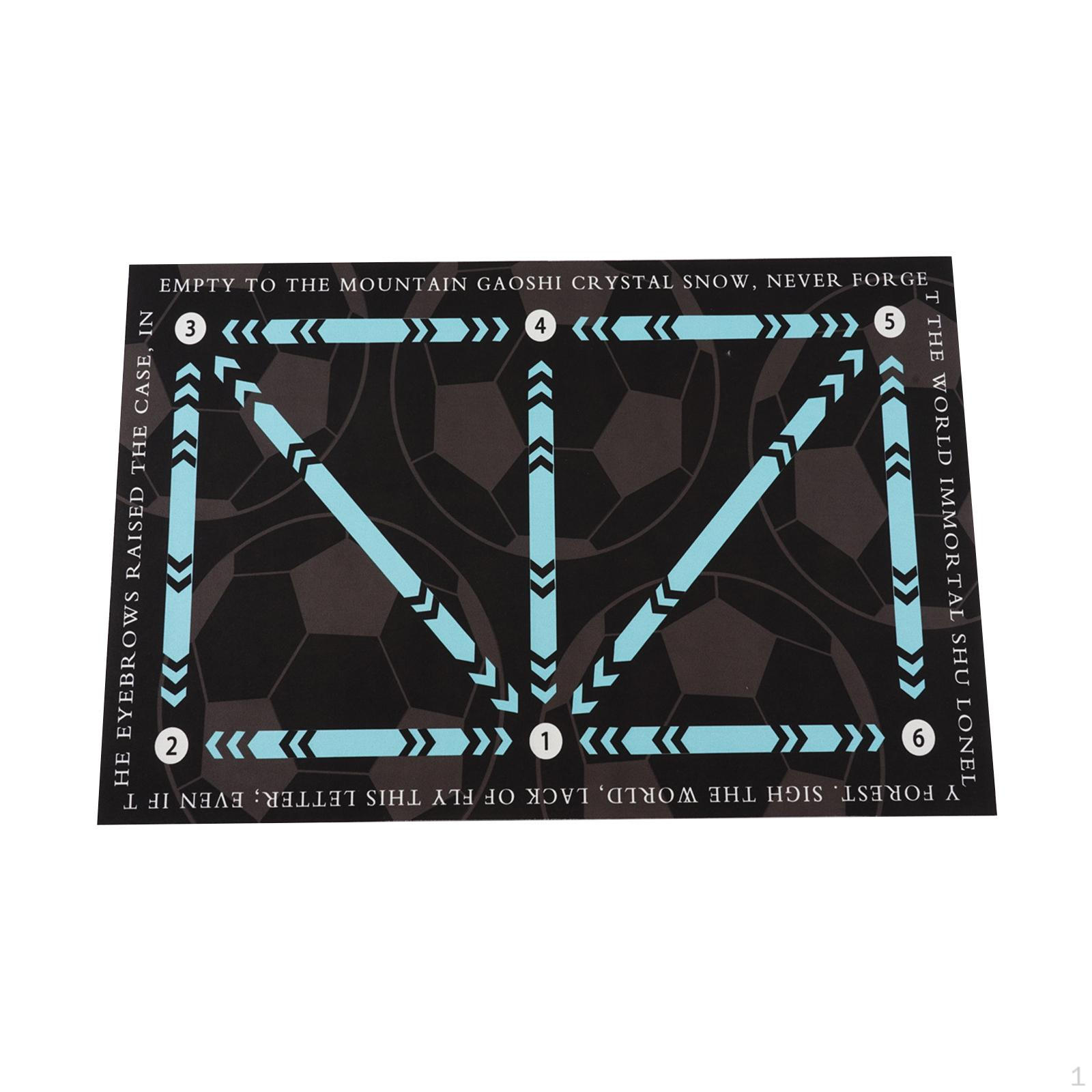 

Football Mastery Mat for Skill Development, Lightweight Non-Slip Soccer Training Surface Blue