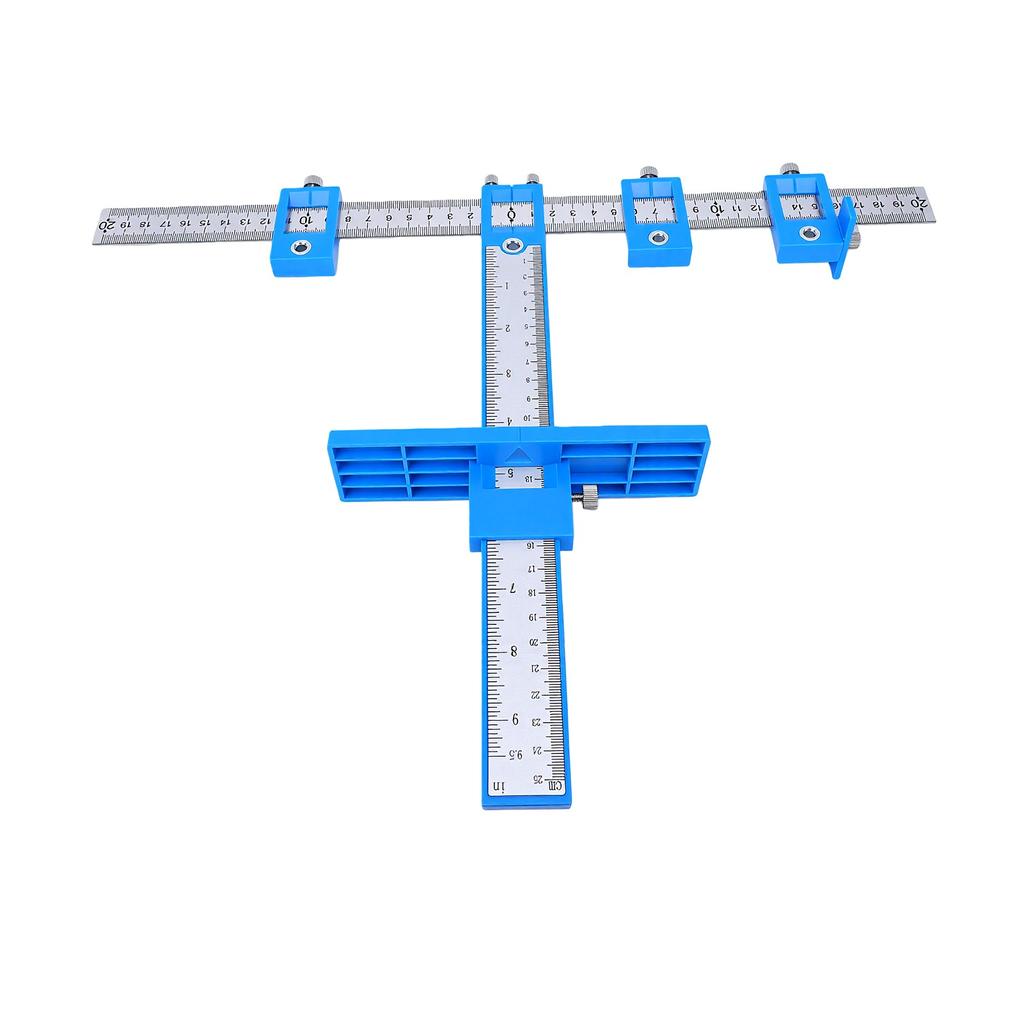 Cabinet Hardware Jig Cabinet Handle Jig Cabinet Hardware Template Tool Punch Locator Drill Guide for Handle Knob Blue