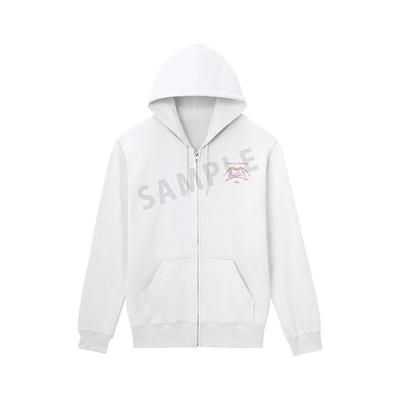 TV-Anime "Yubisaki to Renren" Motiv-Zip-Hoodie für Damen, Größe XL
