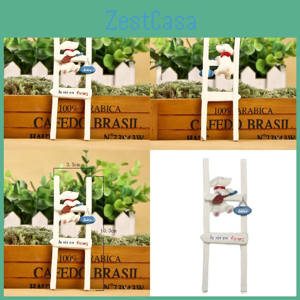 Climbing Creative Staircase Puppy Scene Mini Model Ornament For Garden Decor