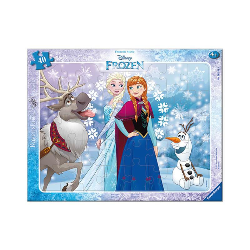 R061419 Frozen 1 Anna and Elsa Board Puzzle 40pcs Board Game