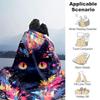 1pc Adorable Kitten Love Blanket  Soft Throw for Home Decor, Gift Idea, Living Room, Travel, Camping, Car Blankets