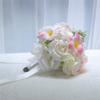 Elegant Bridal Bouquet: Preserved Tulips & Roses Wedding Photo Props - Handheld Simulation for Engagement.