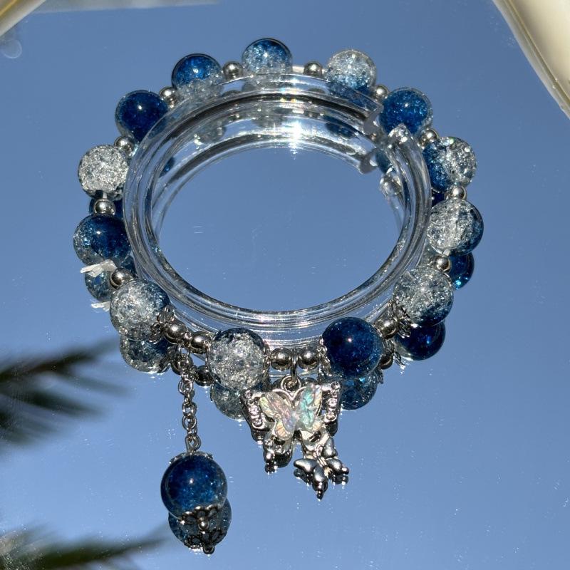 Lily of the Valley Butterfly Bracelet - Multi-Style Beaded Star & Moon Design