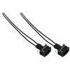 2PCS Car Seat Repair Wiring Harness 357972752 Flexible High Temperature Resistant Black Fit For A3