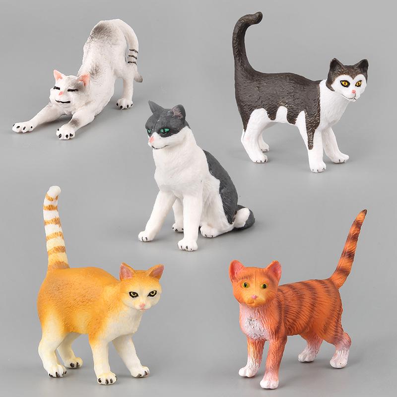 Simulated Poultry Animal Model Toy Kitten Meow Doll Ornament Boutique