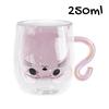8.45/6.76oz Cute Cat Glass Cups Double-Walled Heat Resistant Milk Coffee Mug for Home Use Summer Winter Drinkware Gift Water Cup