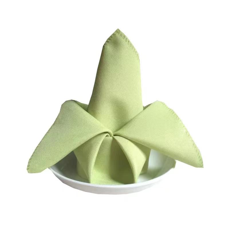 New Style 100% Polyester Visa Hotel Wedding Decorative Table Linen Napkin