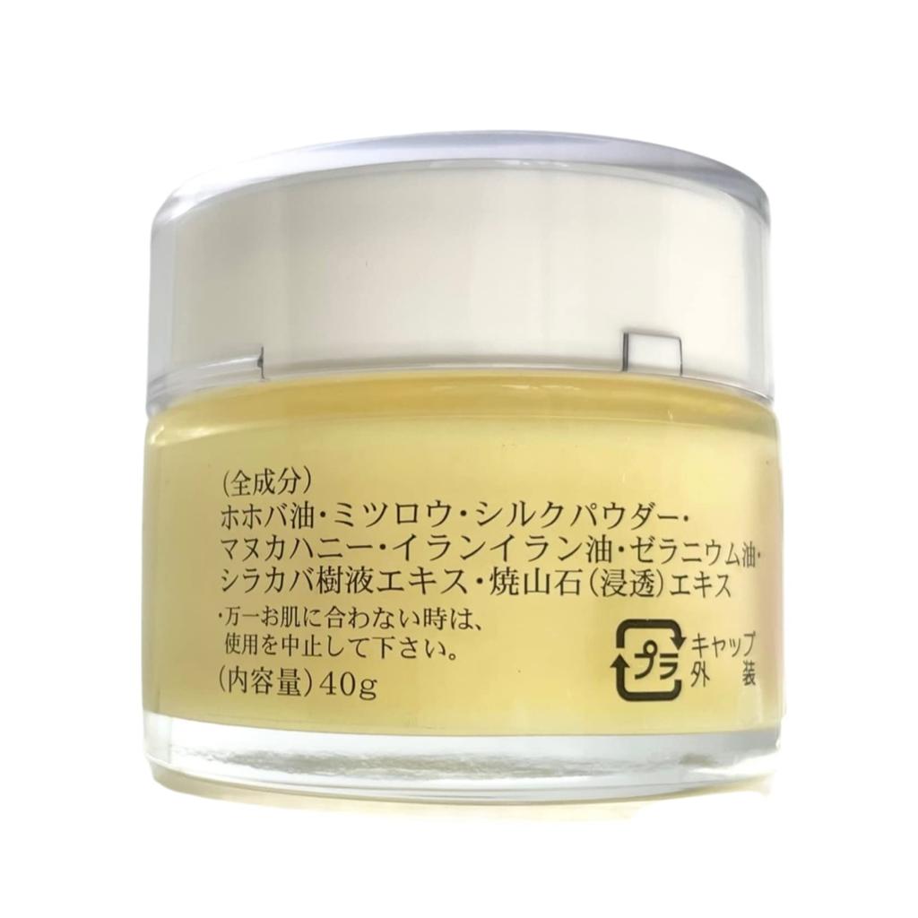 Tamagawa Komachi Silk and Birch Beeswax Cream 40g Additive-free, Naturally Derived Moisturizing Balm for the Whole Body Nominated for the NY Beauty