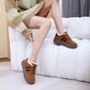 Platform Women's Shoes Low-top Lamb Wool Piled Two Cotton Shoes Winter New Versatile Casual Sports Non-slip Cotton Shoes Women