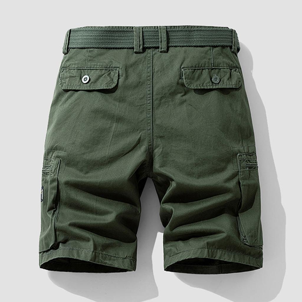 Men's Cargo Shorts, Outdoor Casual Work Shorts, Retro Loose  Cargo Shorts With Multi-pocket And Zipper