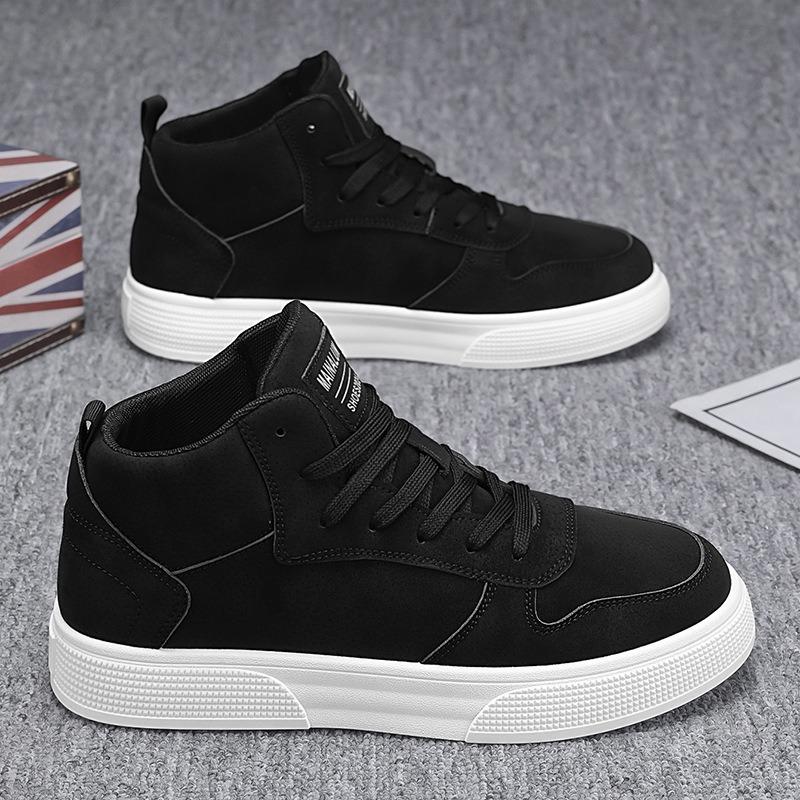 Herrenschuhe Übergröße Mode Lässiger Sneaker Outdoor High-Top Skateboard Schuhe Schnürschuhe Plateau Vulkanisierte Schuhe Hombre
