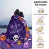 1pc Happy Halloween Cute Pumpkin Ghost Skull Blanket  Soft Throw for Home Decor, Gift Idea, Living Room, Travel, Camping, Car Blankets