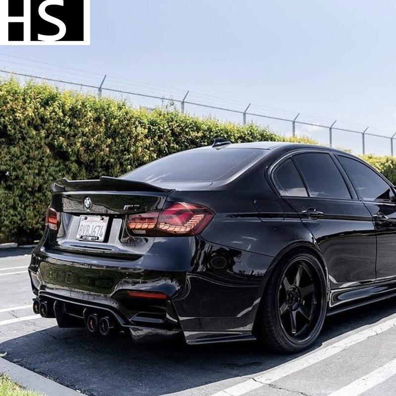 12-19 BMW 3 Series F30/F35 & M3 F80 PSM Style Carbon Fiber Rear Spoiler