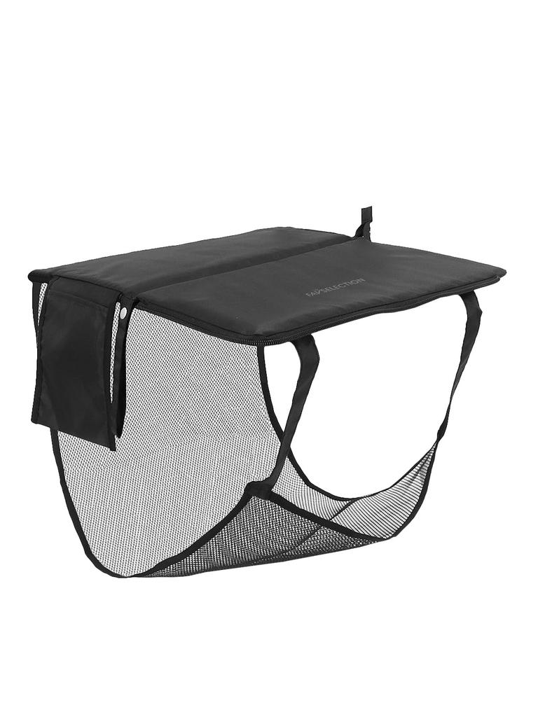 Cushion Bag with Foot Net for Watching Folding with Mini Pocket Sports, Chair, Compact, (black)