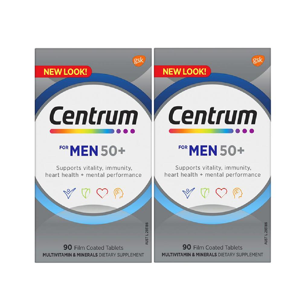 Centrum For Men 50+ 90 Tablets 2ea