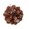 48pcs Christmas Pine Cones Ornaments with String Rustic Pine Cones Fall Decoration for DIY Crafts
