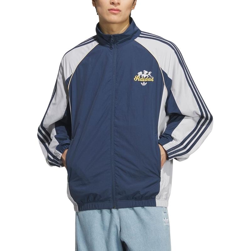 

Adidas Originals X Disney Collaboration Three Stripes Series Sports Casual Stand Collar Zipper Loose Jacket Men Jacket KG6691 L