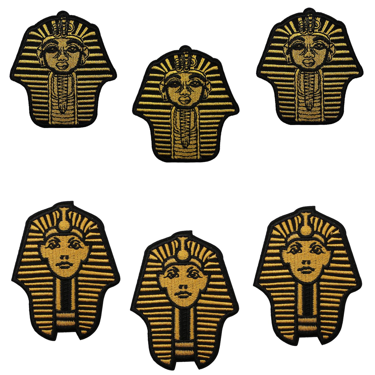 Судьба Правила Вышивка Тканевая Наклейка Глава Братства Мальчик Компьютерная Вышивка Наклейка Номер Шесть Букв Наклейка-Нашивка Фараон Тканевая Наклейка Set of 6