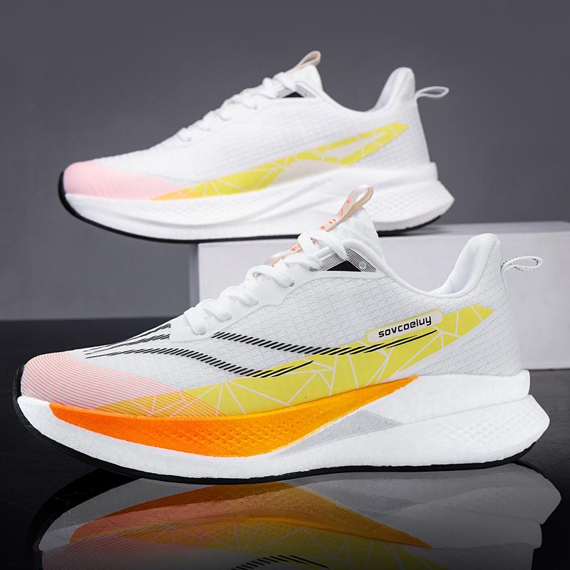 Herren Sports Spezialität Marathon Laufschuhe Carbonplatte Atmungsaktiv Leichtgewicht Damen Bequem Sportlich Rutschfest Dämpfung Stabilität Sneaker