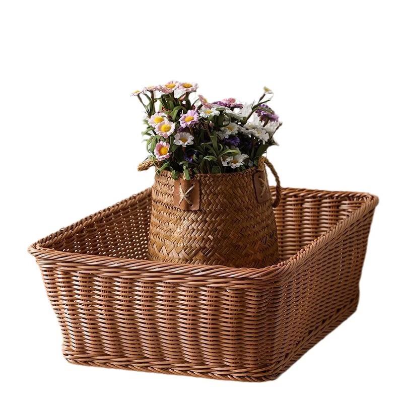 Handmade Woven Rattan Storage Basket