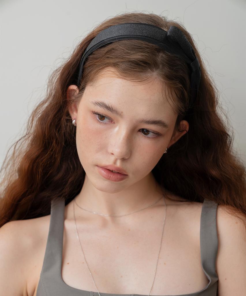 S'Secondo Joanne Glitter Ribbon Headband