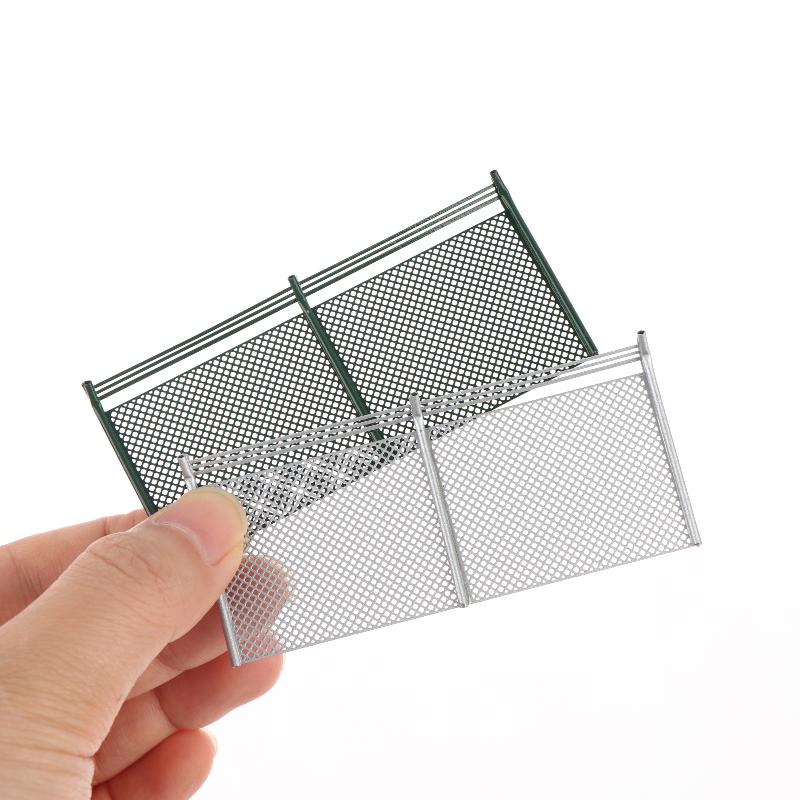 DIY Modellbauzubehör Miniaturzaun Modell 10 Stück Barrieren Netz für Zuglayout Diorama Realistische Details