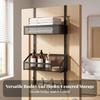 Over-Door Storage with Hooks and Baskets Compact for Pantry, Bedroom