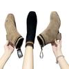 Small short boots women's 2025 new autumn versatile large size Korean version retro simple thick heel high heel Internet celebrity thin boots tide