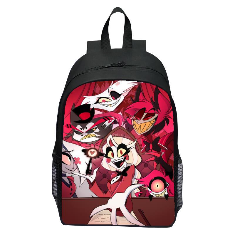Neuer Bestseller Hell Inn Hazbin Hotel Rucksack Fußball Comic Rucksack Jungen und Mädchen Laptop Rucksack Schüler Rucksack