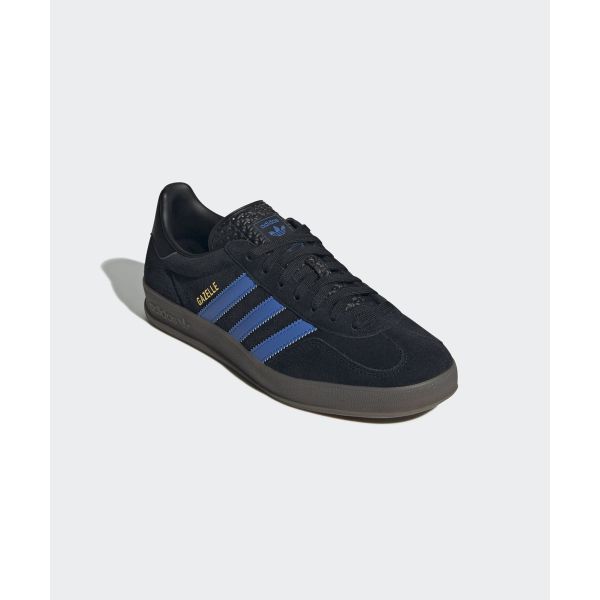 adidas Gazelle Indoor Czarne Niebieskie Guma Męskie Trampki Core-Black JQ2692