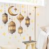 Star Moon Wall Beautification Decoration Retro Chandelier Self Adhesive Stickers