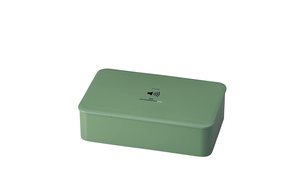 Tatsumiya HAKOYA Lunch Made In Japan "VOLUME" Box, Single-Layer Lunch, Medium, 800ml, Green, 303322,