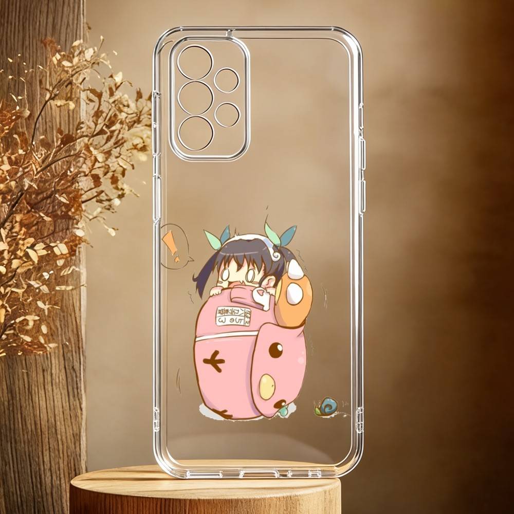H-Hachikuji Mayoi Cute Phone Case For Samsung Galaxy A71,A70,A52,A51,A40,A30 Transparent Cover