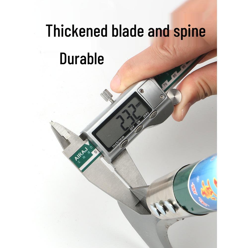 All-Steel Curved Dual-Use Outdoor Sickle: Manganese Steel Weeding and Grass Cutting Tool