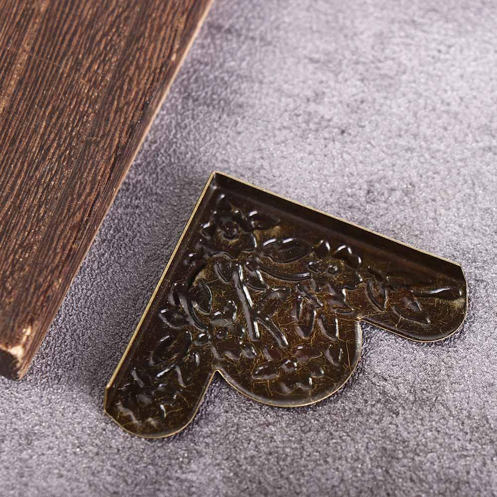 

Box Corner Box Protector Antique Brackets Corner Brackets Protector Antique Corner Corner Protector 4PCS