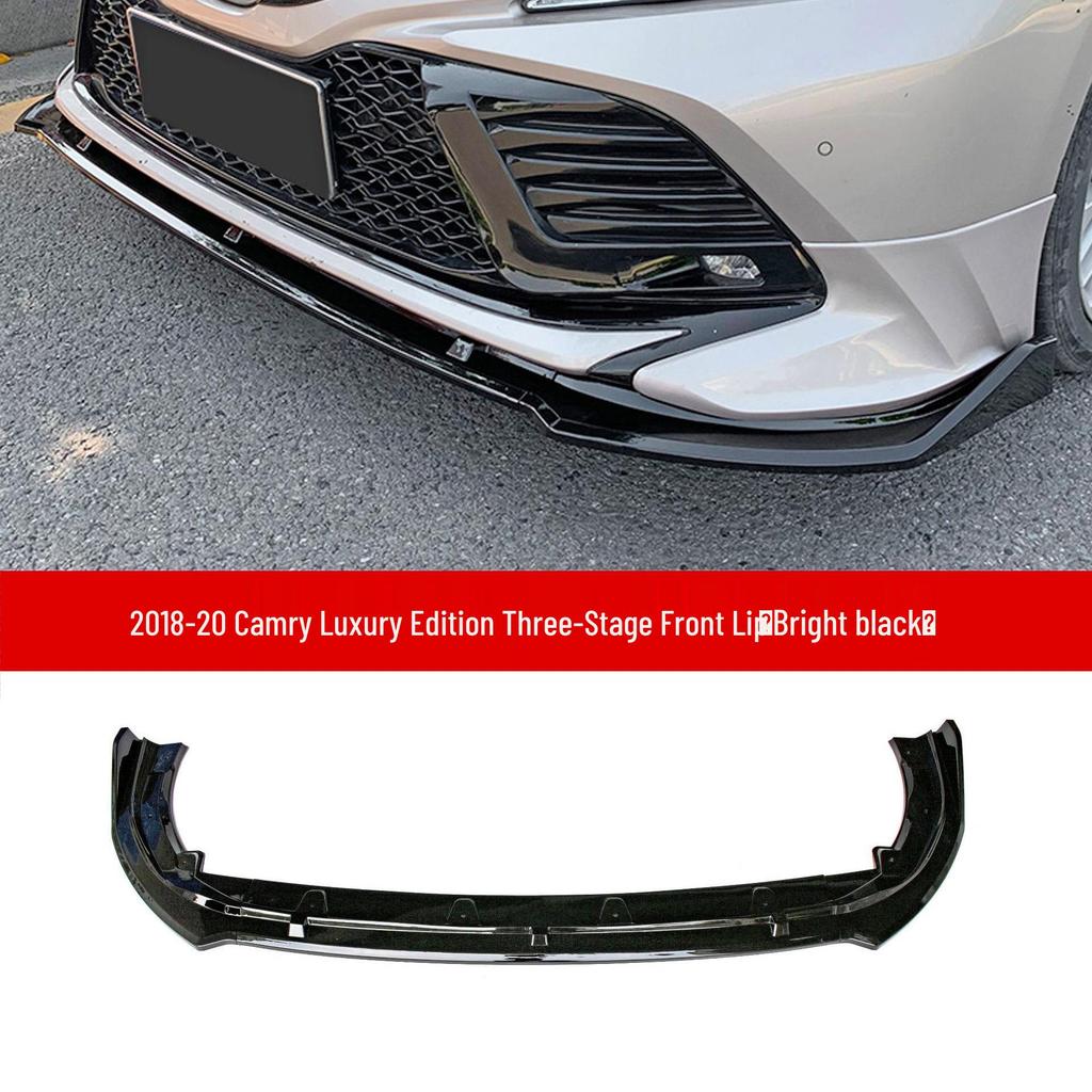 Toyota Camry (2018-2020) Luxury Front Lip & Anti-collision Bumper, Three-section.